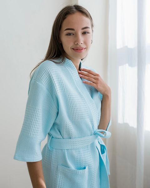 Женский вафельный халат-кимоно &laquo;Мозаика&raquo;, COSY 102 фото