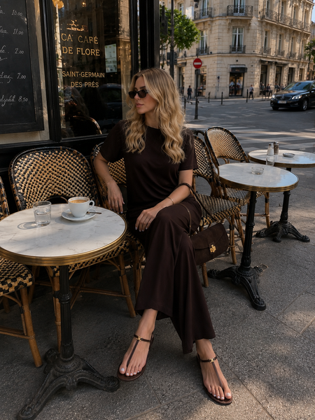 Женский костюм из вискозы &laquo;Dolce Vita&raquo; COSY, шоколад DV4 фото