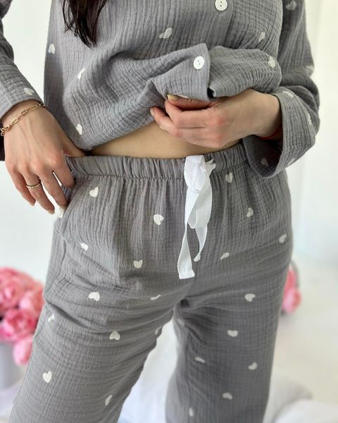 Женская муслиновая пижама &laquo;Уютные сердца&raquo;, COSY M110P0409 фото