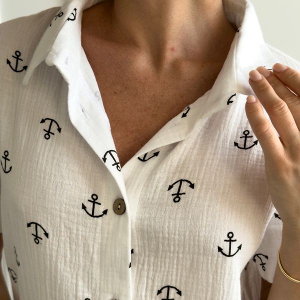 Пляжна туніка з мусліну &laquo;Морська мрія&raquo;, COSY MD20 фото