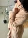 Халат велсофт унисекс &laquo;Cuddle&raquo; COSY с капюшоном, бежевый VELC02 фото 3