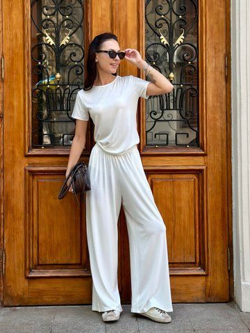 Женский костюм из вискозы &laquo;Dolce Vita&raquo; COSY, молочный DV1 фото