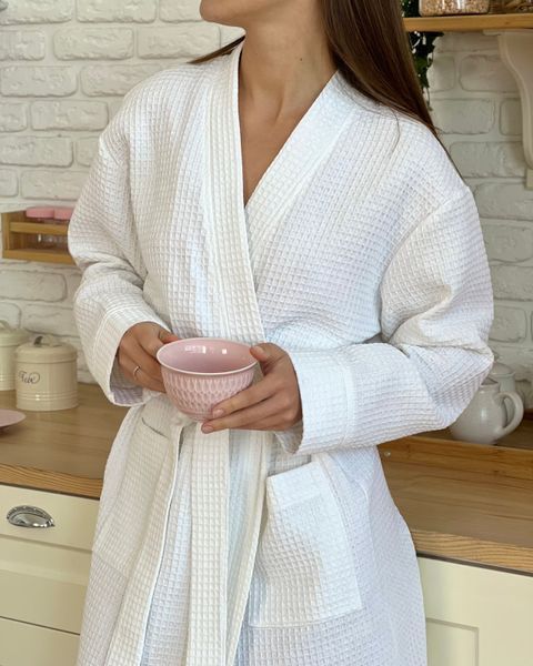 Жіночий вафельний халат-кімоно, COSY 120 фото